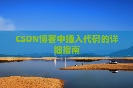 CSDN博客中插入代码的详细指南